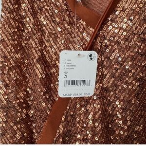 Free People Brown Bodysuit Top